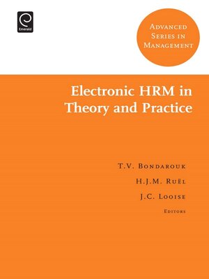 cover image of Electronic HRM in Theory and Practice